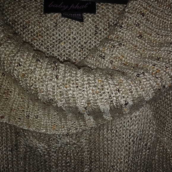 Baby Phat 14 Champagne Pullover Sweater Plus - Picture 3 of 6
